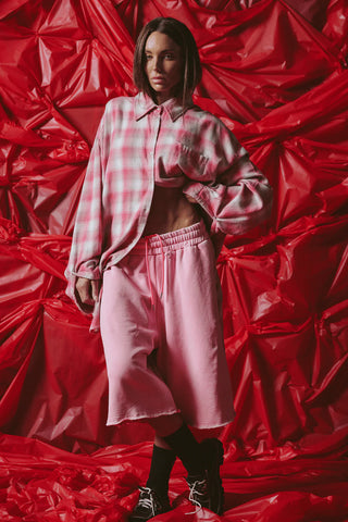Check Mate Shorts - Pink Check