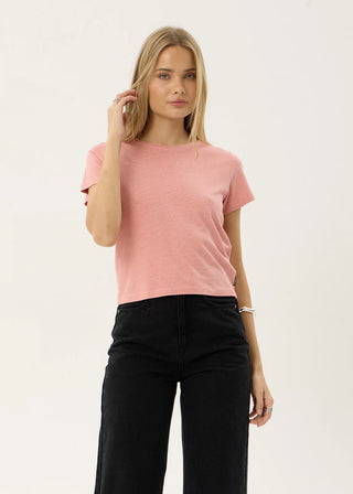 Carmen Baby Tee - Dusty Pink