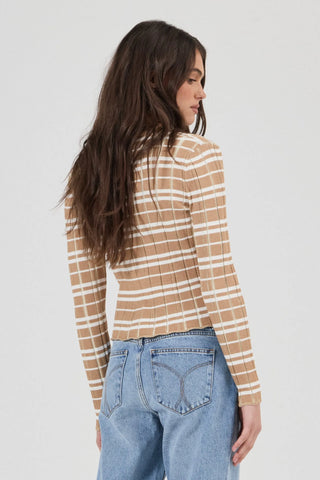 Day Break Knit Top - Check