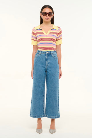 94 Wide Crop - Maya Blue