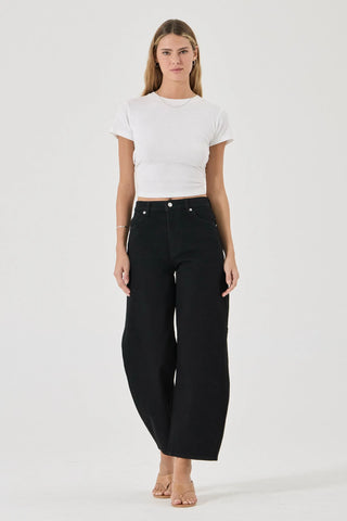 Gigi Barrel Jean - Forever Black