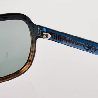 Treble 2.0 - Blue Sunset Gradient/Green Polarised Bio Lens