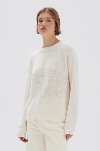 Rey Knit Long Sleeve Top - Cream