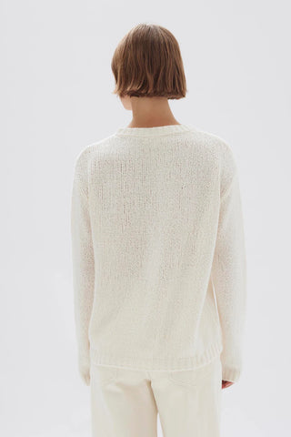 Rey Knit Long Sleeve Top - Cream