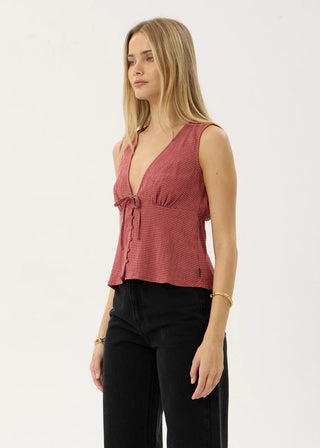 Dahlia Short Sleeve Top - Indy Rose Check