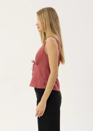 Dahlia Short Sleeve Top - Indy Rose Check