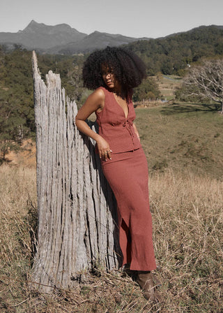 Cali Maxi Skirt - Indy Rose Check