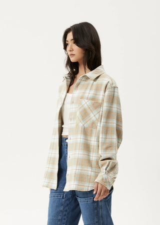 Lighthouse Flannel Shirt - Taupe