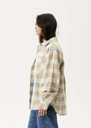 Lighthouse Flannel Shirt - Taupe