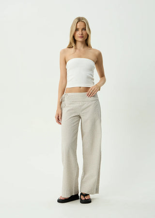 Sofia Wide Leg Pants - Reverb Moonbeam Check