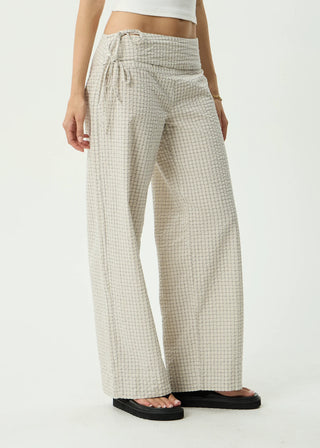 Sofia Wide Leg Pants - Reverb Moonbeam Check