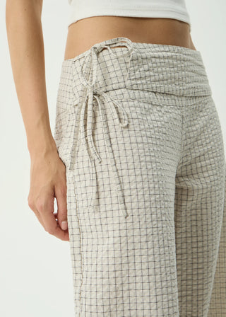 Sofia Wide Leg Pants - Reverb Moonbeam Check