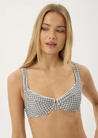 Vice Bikini Top - Alpine Check