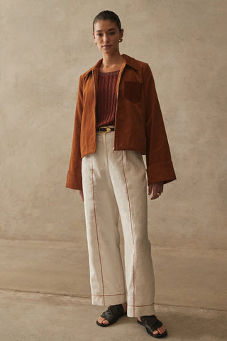The Lennon Jacket - Brandy Cord