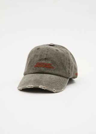 Fatigued Panelled Cap - Coffee