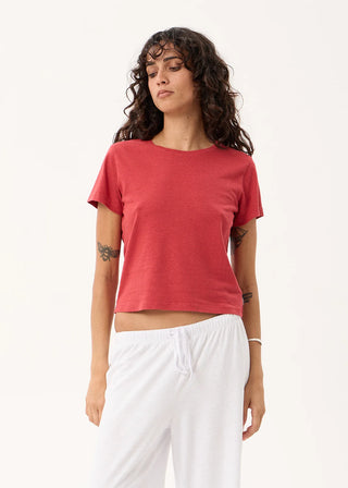 Carmen Baby Tee - Vintage Cherry