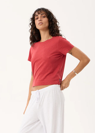Carmen Baby Tee - Vintage Cherry