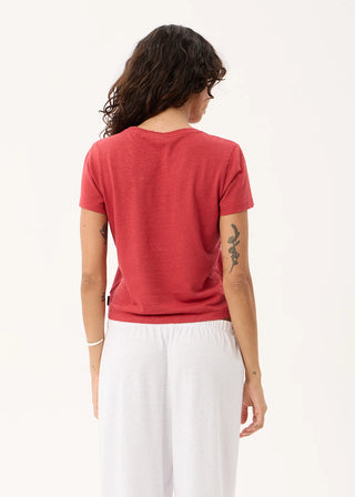 Carmen Baby Tee - Vintage Cherry