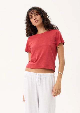 Carmen Baby Tee - Vintage Cherry