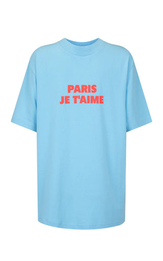 Je T’aime Tee - Ice Blue