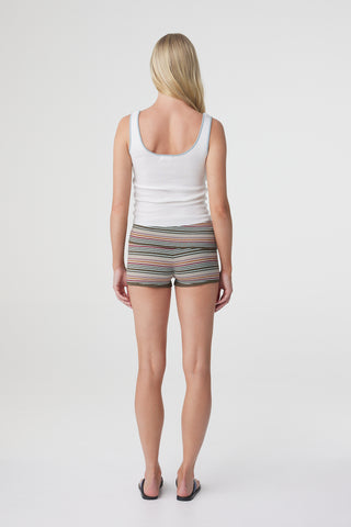 Tov Short - Olive Stripe