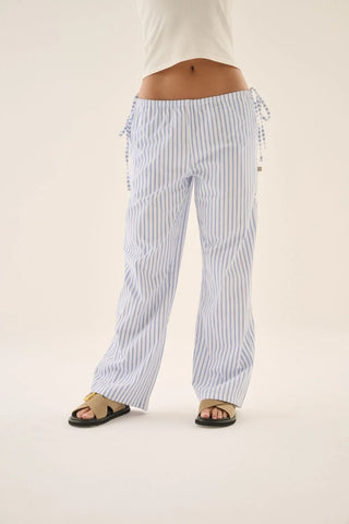 AJ Stripe Pant - Sky Blue