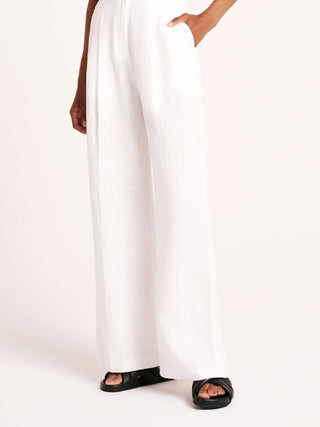 Thilda Linen Pant - White