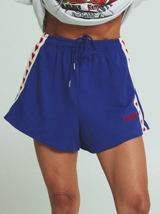 Mini Raving Hearts Short - Blue