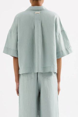 Lounge Linen Shirt - Seafoam