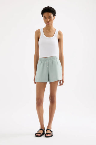 Lounge Linen Short - Seafoam