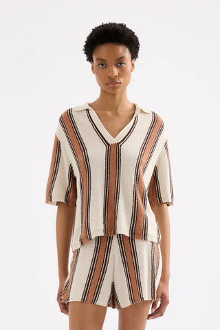 Oda Knit Top - Manuka Stripes