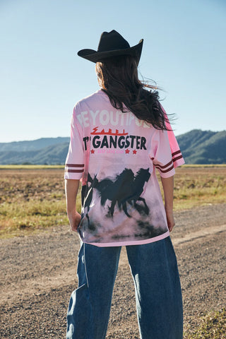 The Very Oversized Sabbi Rodeo Self Love Club Tee - Pink