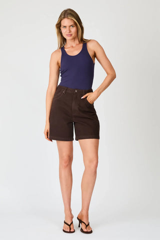 Super Mirage Denim Short - Chocolate
