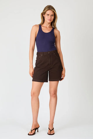 Super Mirage Denim Short - Chocolate