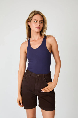 Super Mirage Denim Short - Chocolate
