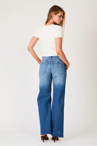 Pointelle Cross Over Top - White
