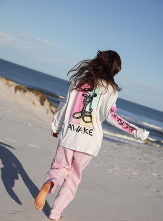 Awake Long Sleeve Tee - White