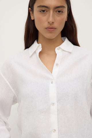Everyday Linen Long Sleeve Shirt - White