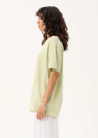Slay Oversized Hemp Tee - Sage