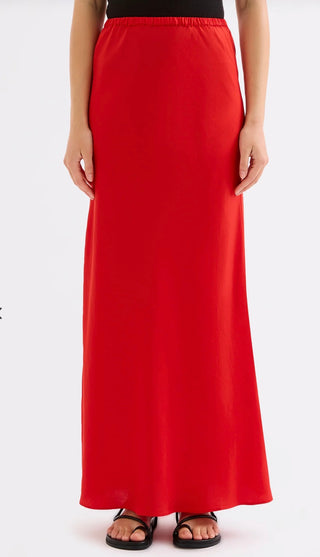 Jaslynn Tencel Skirt - Poppy