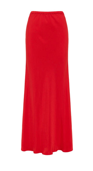Jaslynn Tencel Skirt - Poppy