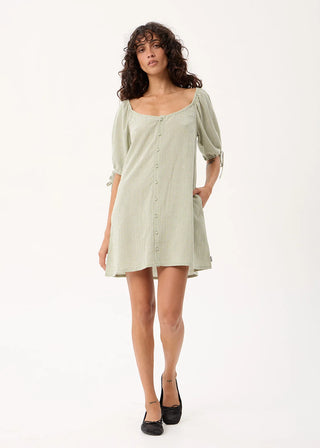 Benni Mini Dress - Sage Check