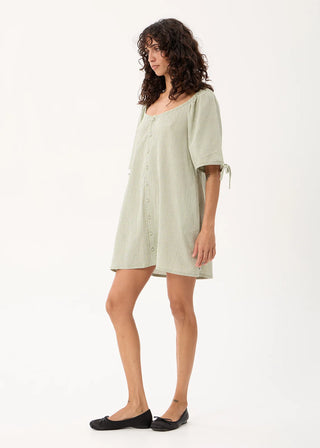 Benni Mini Dress - Sage Check
