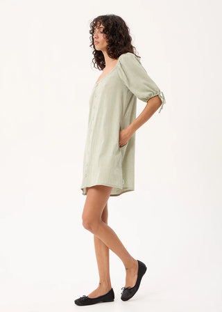 Benni Mini Dress - Sage Check