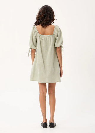 Benni Mini Dress - Sage Check