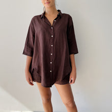 Load image into Gallery viewer, Lounge Linen Longline Shirt - Chico
