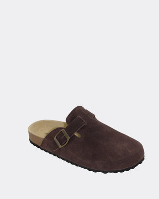 Lara Suede Slide - Chocolate