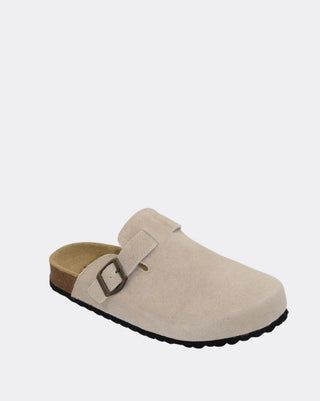 Lara Suede Slide - Sand