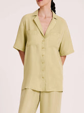 Load image into Gallery viewer, Lucia Cupro Shirt - Lime
