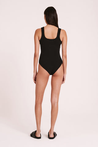 Essential Tank Bodysuit - Black